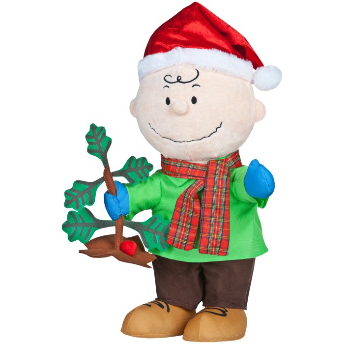 Charlie brown christmas tree door decoration