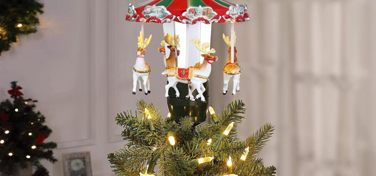 Carousel christmas tree decoration