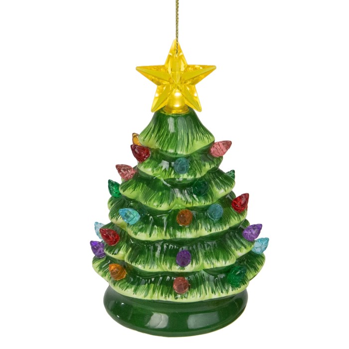 Ceramic christmas tree decoration