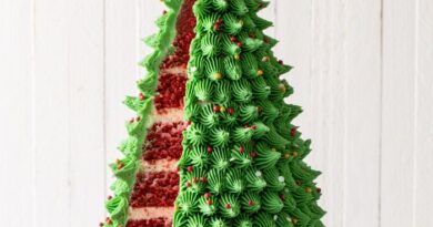 Cake decoration christmas tree