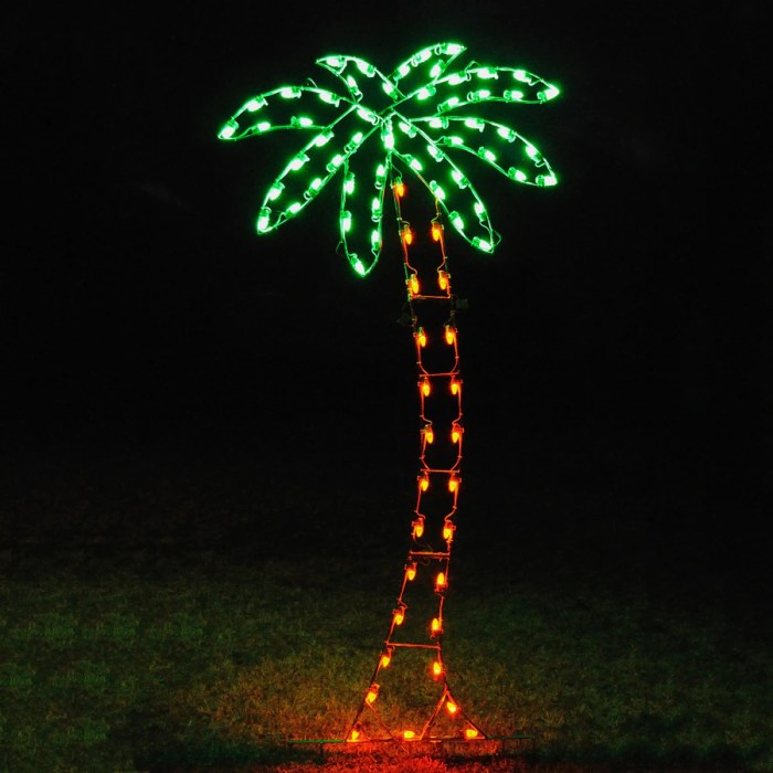 Christmas palm tree decoration