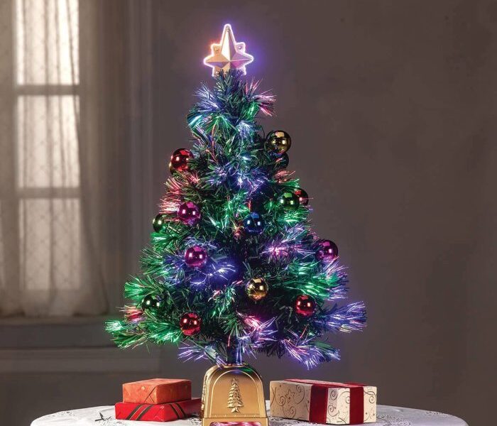 Christmas bauble tree table decoration