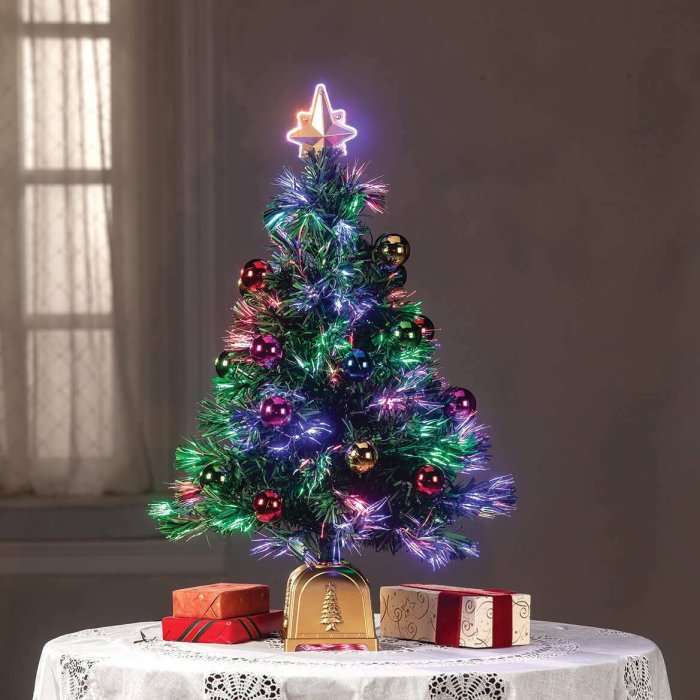 Christmas bauble tree table decoration