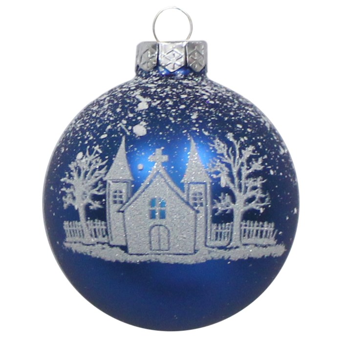 Blue decoration for christmas tree