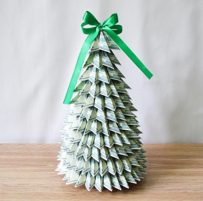 Christmas money box tree decoration