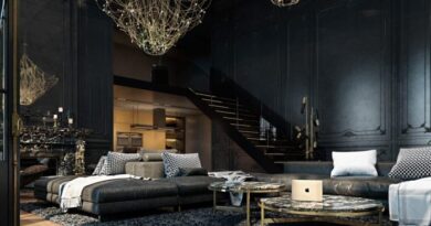 Dark home interior design