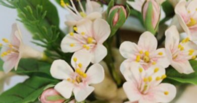 Cherry blossom tree christmas decoration