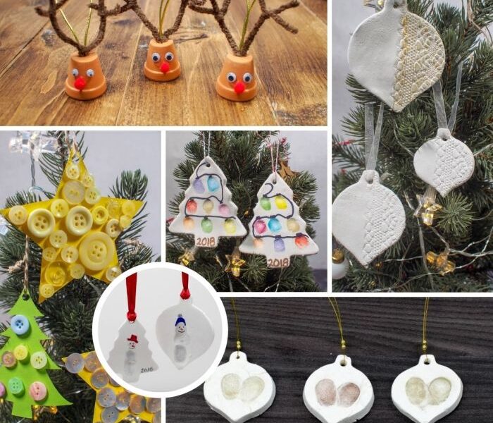 Christmas decoration with tree branches