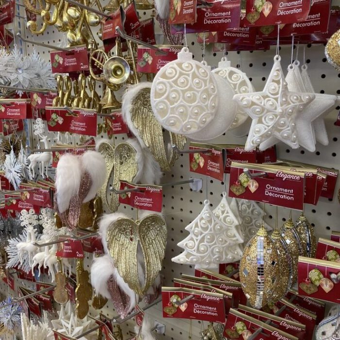 Christmas decoration from dollar tree