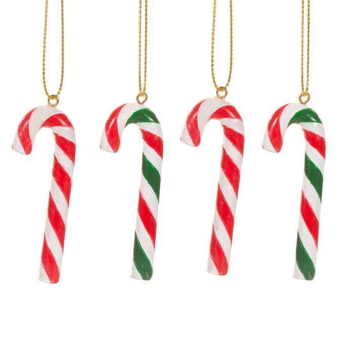 Candy cane tree decoration