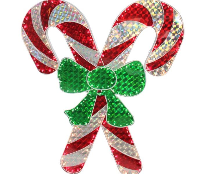 Candy cane tree decoration