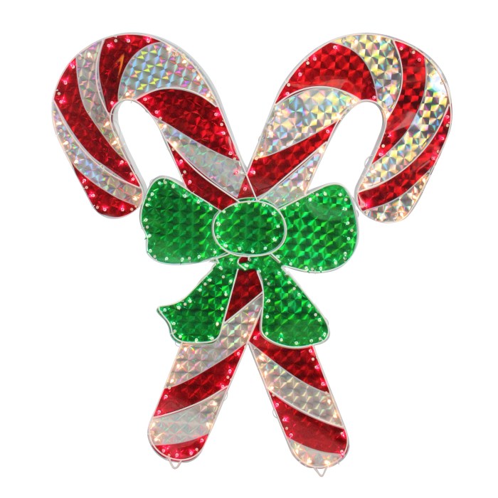 Candy cane tree decoration