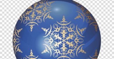 Blue and white christmas tree decoration