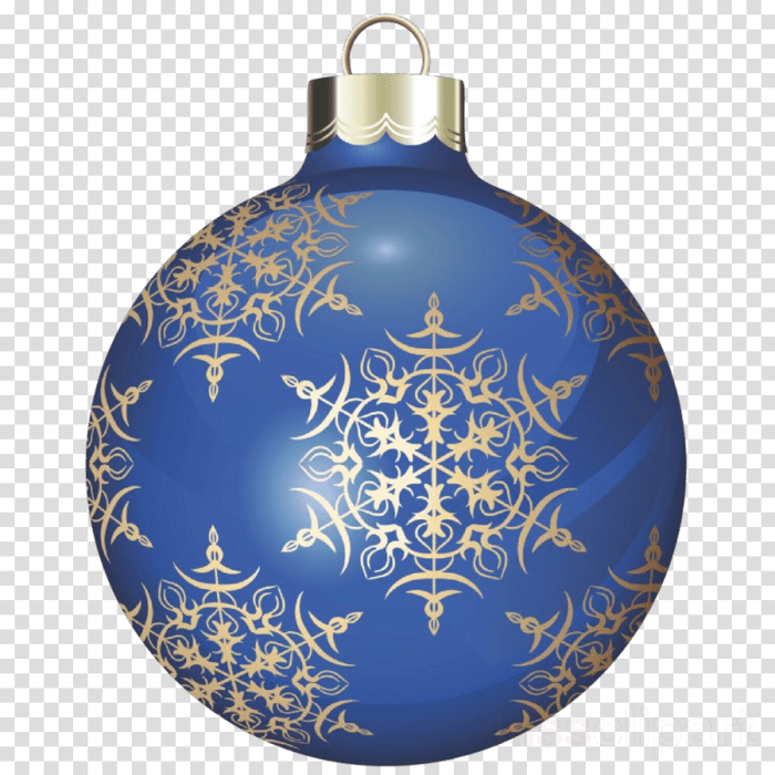 Blue and white christmas tree decoration