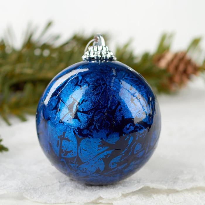 Blue christmas tree decoration