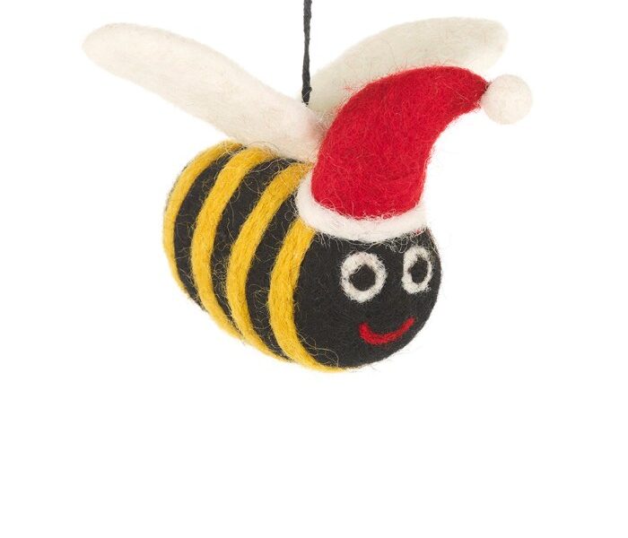 Bumble bee christmas tree decoration