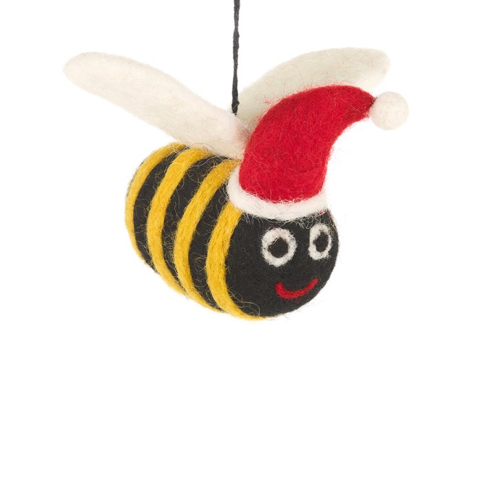 Bumble bee christmas tree decoration