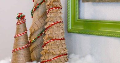 Burlap christmas tree decoration ideas