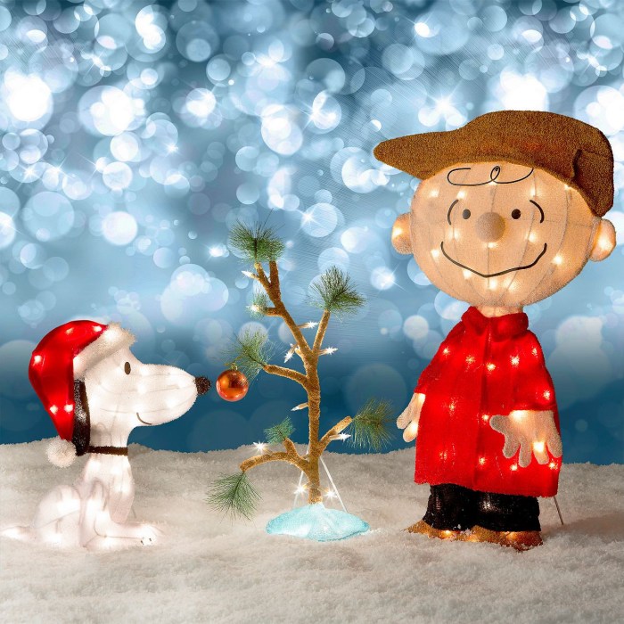 Charlie brown christmas tree outdoor decoration