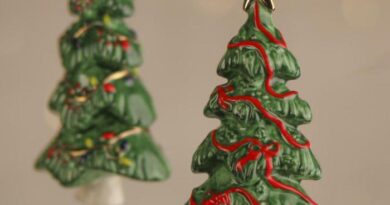 Ceramic christmas tree decoration