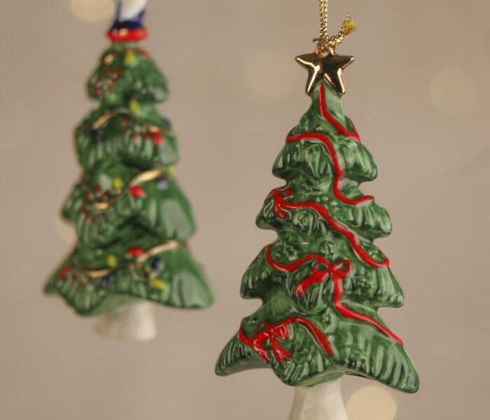 Ceramic christmas tree decoration