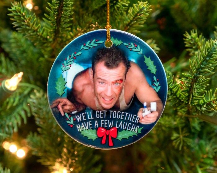 Bruce willis die hard christmas tree decoration