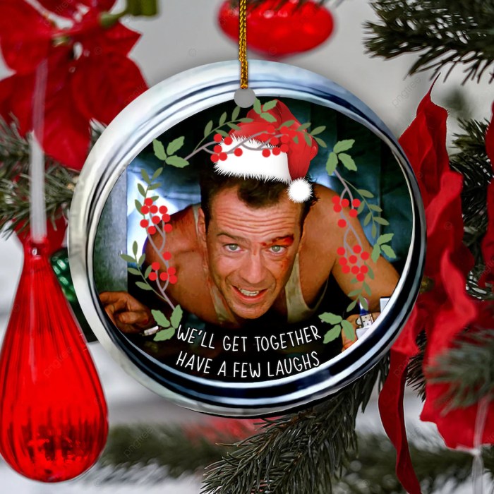 Bruce willis die hard christmas tree decoration