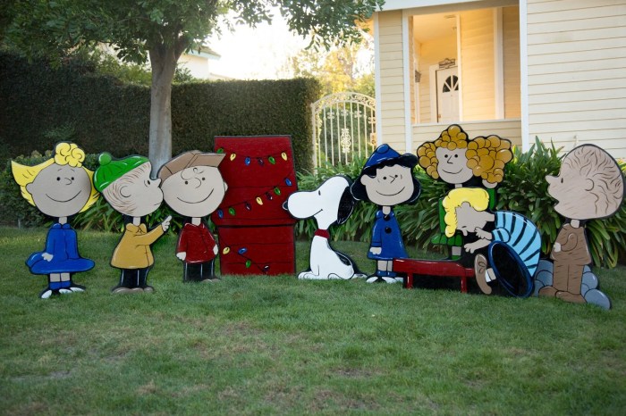 Charlie brown christmas tree outdoor decoration