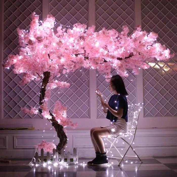 Cherry blossom tree christmas decoration