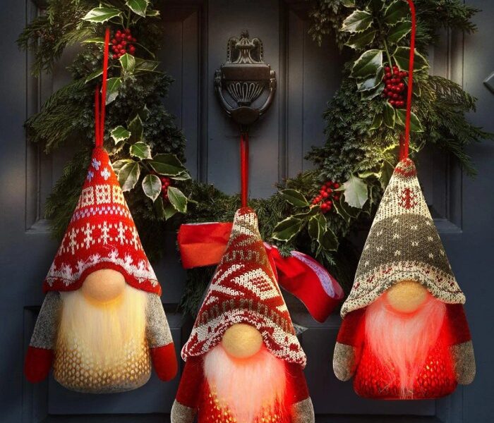 Christmas gnome tree decoration