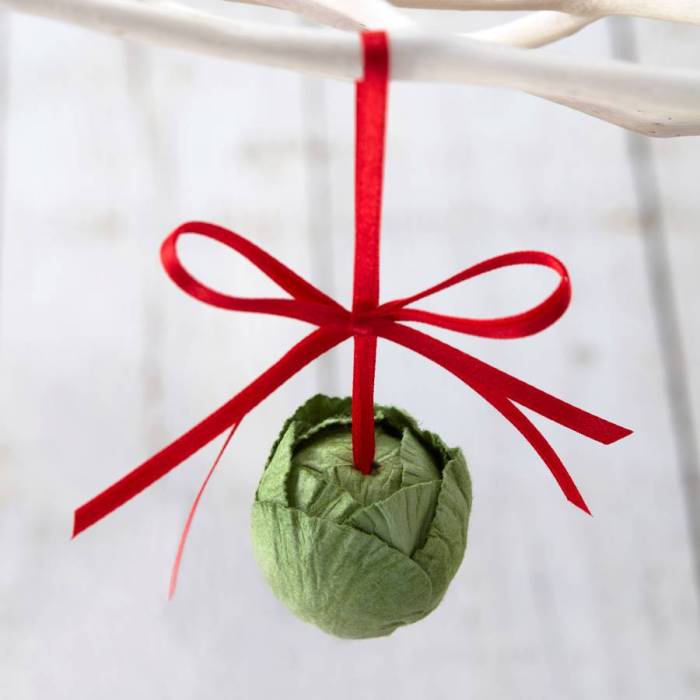 Brussel sprout tree decoration