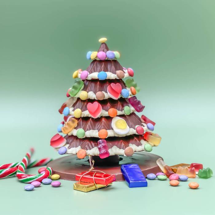 Chocolate christmas tree decoration