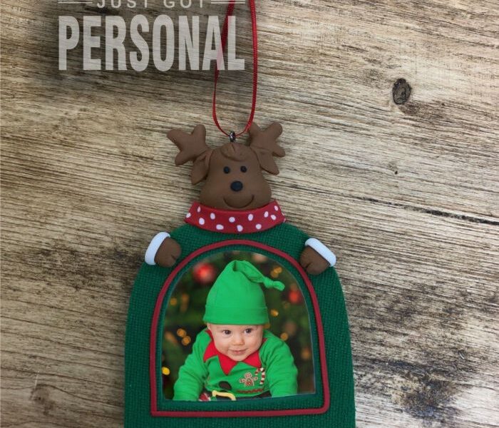 Christmas photo frame tree decoration