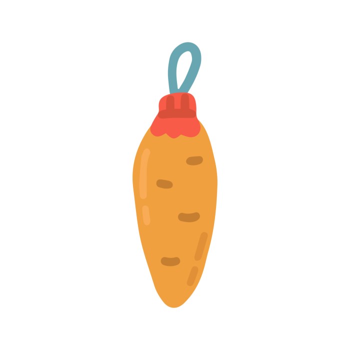 Carrot christmas tree decoration