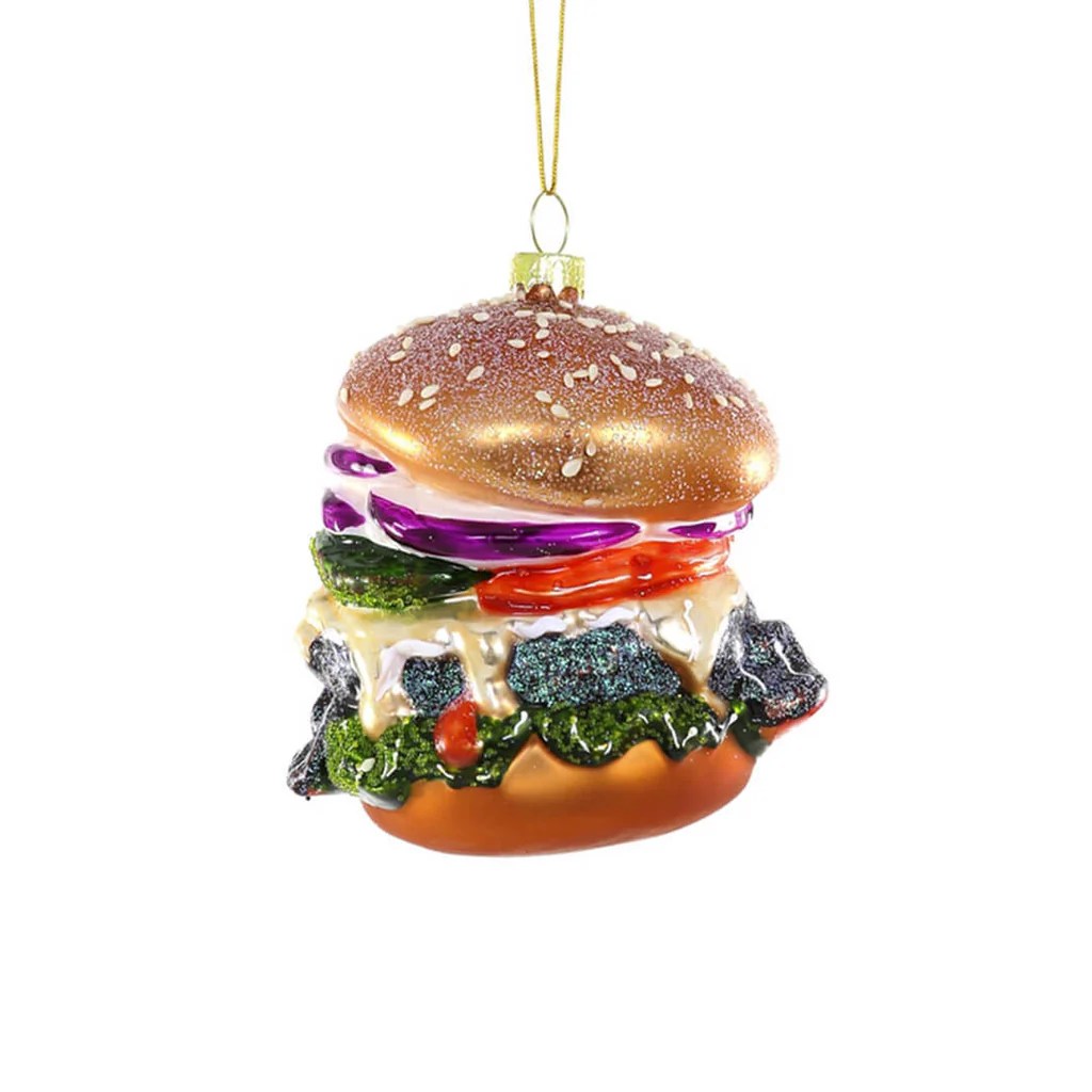 Burger christmas tree decoration