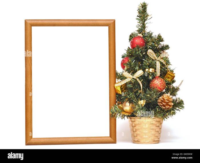 Christmas photo frame tree decoration